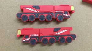 Pendrive personalizado con forma de grua - Merchandising útil 